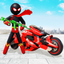 火柴人摩托车超级英雄无广告升级版-火柴人摩托车超级英雄最新中文版下载 v2  v2