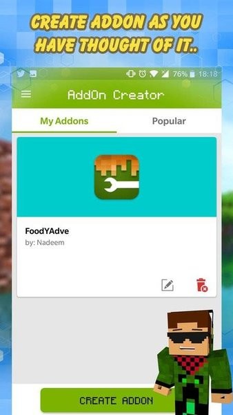 addon creator汉化版下载_addon creator for minecraft pe下载v2.0 手机版
