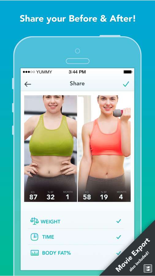 Pushh - keep track of your fitness selfies下载