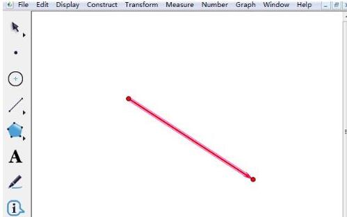 几何画板怎么绘制带箭头的直线？