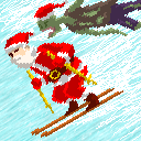 圣诞老人和僵尸的滑雪大战app