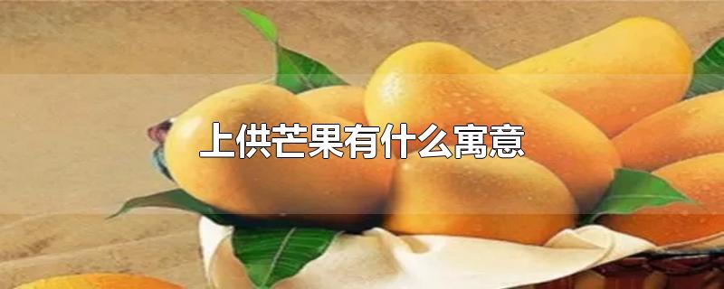 芒果做供品的寓意是什么