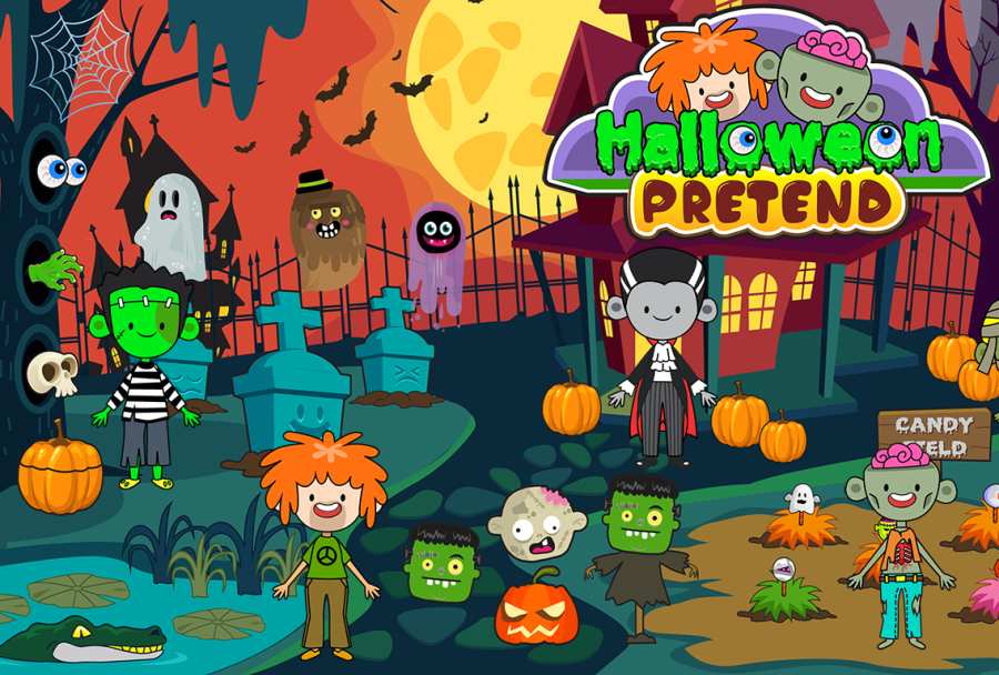 My Pretend Halloween - Trick or Treat Friends FREEapp_My Pretend Halloween - Trick or Treat Friends