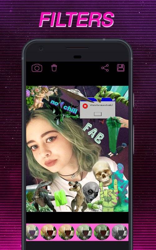 HAZE: Vaporwave Photo Editorapp