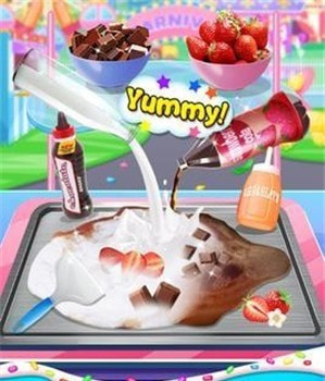 冷冻冰淇淋卷制作安卓版-冷冻冰淇淋卷制作游戏下载 v1.0