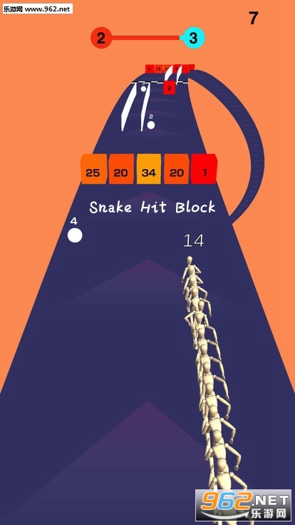 Snake Hit Block游戏