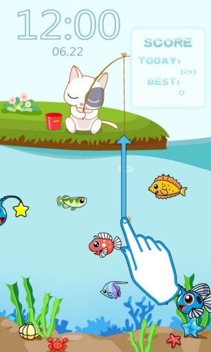 小猫钓鱼主题(锁屏桌面壁纸)app