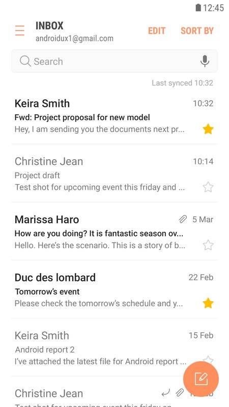 Samsung Emailapp