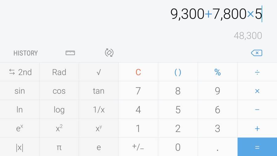 Samsung Calculatorapp