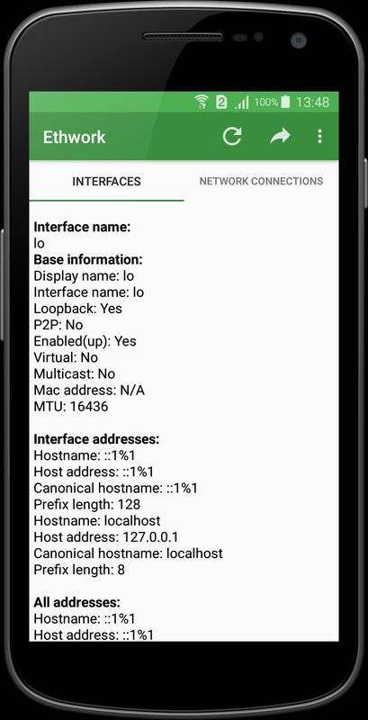 Ethwork - Network interfacesapp