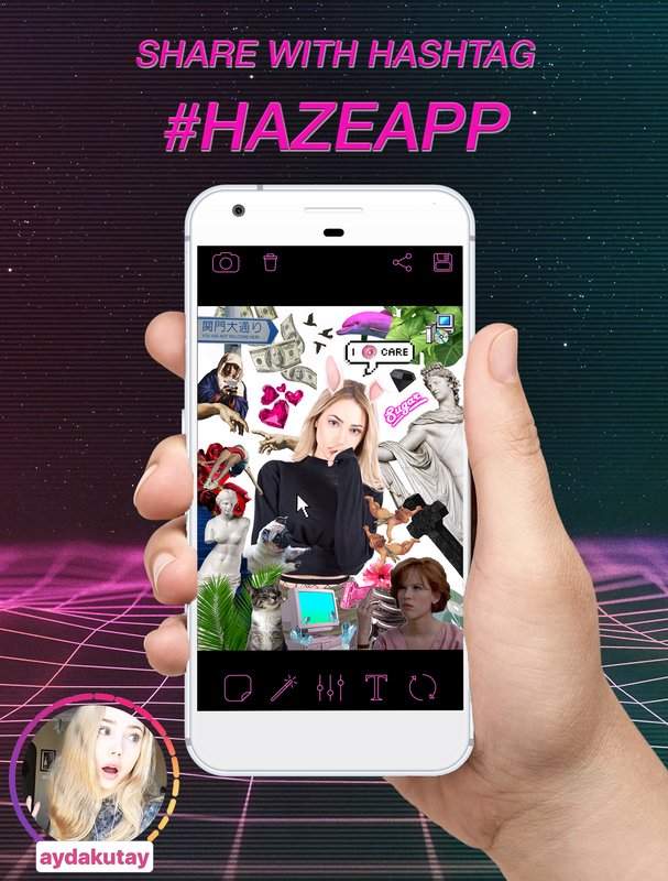 HAZE: Vaporwave Photo Editorapp