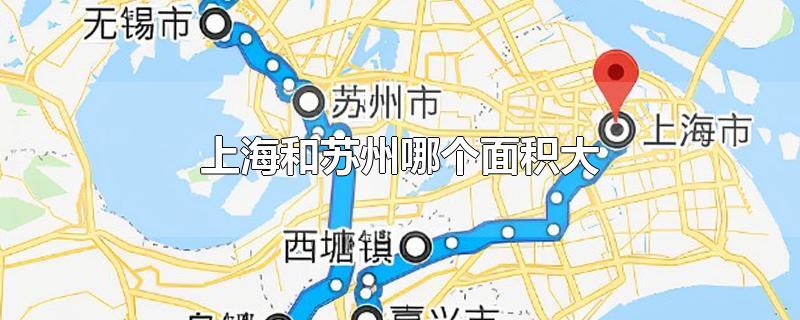 上海市和苏州市哪个面积大