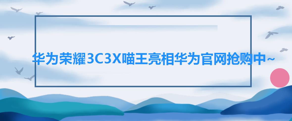 华为荣耀3C3X喵王亮相华为官网抢购中~