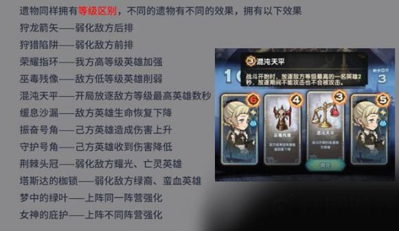 剑与远征无尽之弈遗物属性大全