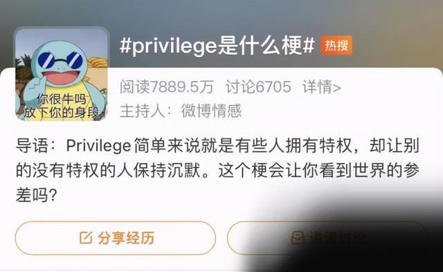 privilege是什么梗