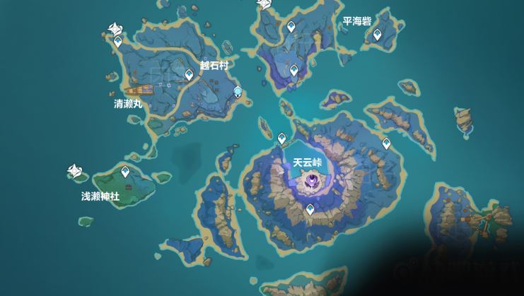 原神清籁岛地图